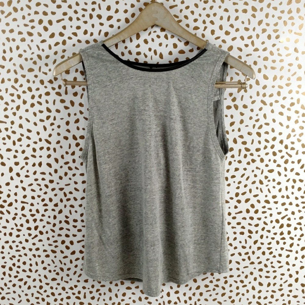 NWT Alice+Olivia Kassie linen cowl drape top - Picture 3 of 6